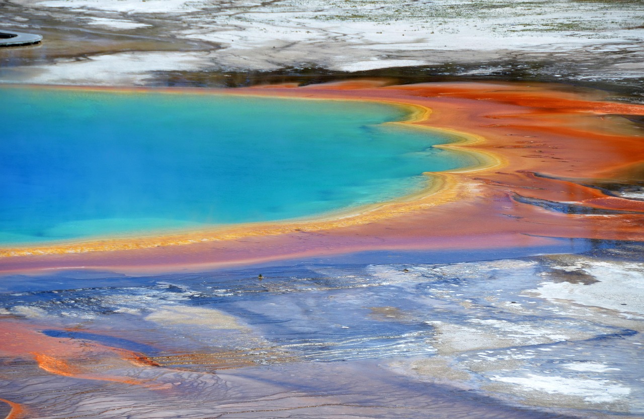 Grand prismatic spring, yellowstone, thermal feature — Transform Your Home with DIY Paneling for Walls