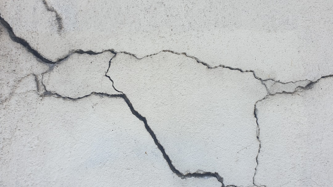 Close-up of cracked concrete wall